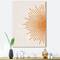 Designart - Orange Sun Print I - Modern Canvas Wall Art Print